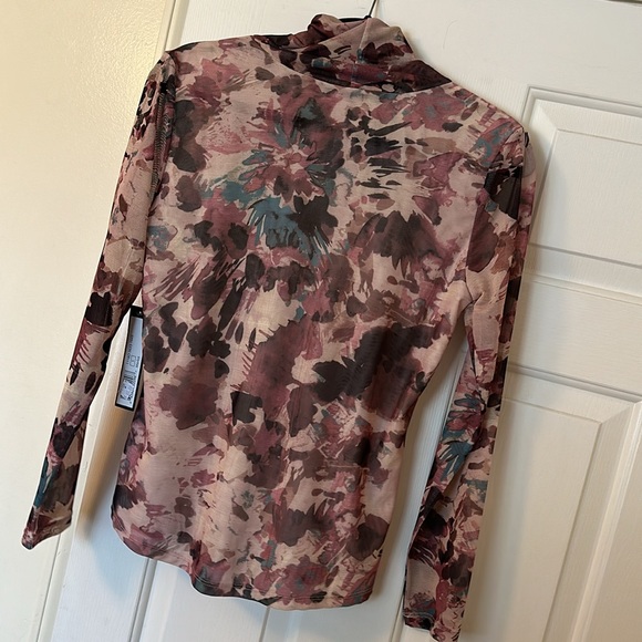 Tribal Cowl Neck Long Sleeve Shirt - Picture 6 of 7